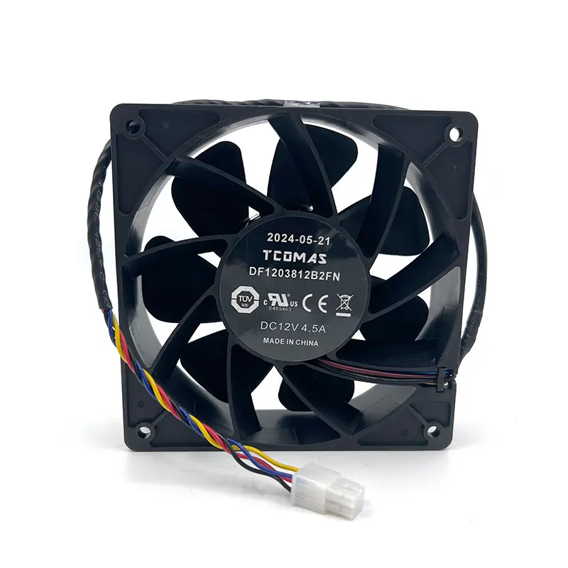 Ventilador de refrigeración  IceRiver KS5L · KS5M – TCOMAS DF1203812B2FN · 12V 4.5A · 7000RPM · 120mm