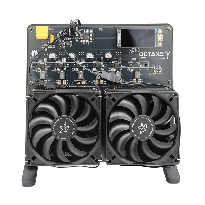 NerdOCTAxe Rev 3.1 12TH – Minero Bitcoin doméstico · SHA-256 · 240W · 40 dB · Wi-Fi
