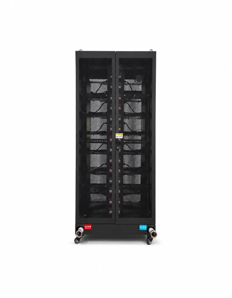 Anttrack Refrigeración Líquida Antminer 28 posiciones – Rack hidro · 1000×1000×2200mm · 230kg