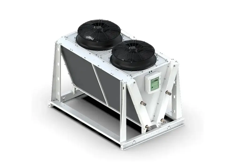 Dry Cooler 240 kW – Enfriamiento industrial · Granjas minería ASIC · Sistemas Hydro e inmersión
